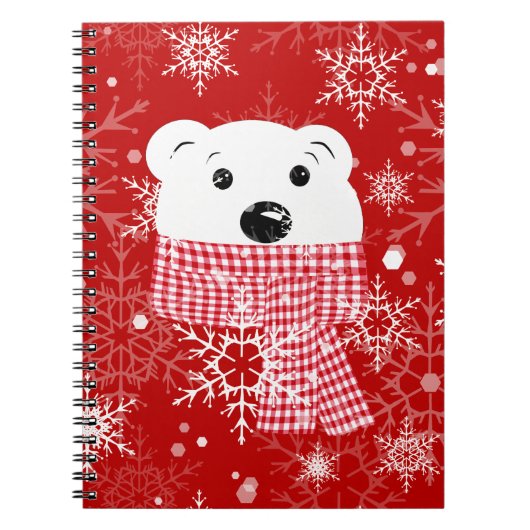 ホッキョクグマの銃口、クリスマス ノートブック (正面)