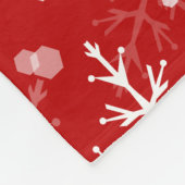 ホッキョクグマの銃口、クリスマス フリースブランケット (角)