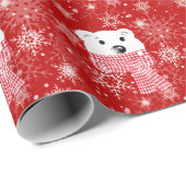 ホッキョクグマの銃口、クリスマス ラッピングペーパー (ロールコーナー)