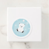 ホッキョクグマの雪の結晶ブルーベビーシャワー フェイバータグ (インサイチュ)