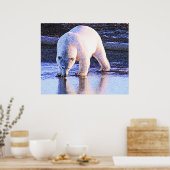 ホッキョクグマの飲酒 ポスター (キッチン)