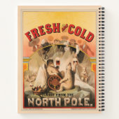 ホッキョクグマはラガービールのマグカップを楽しんでいる ノートブック (裏面)