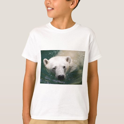 ホッキョクグマは冷え切った Tシャツ (正面)