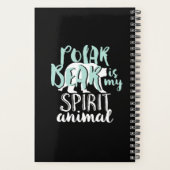 ホッキョクグマは私の霊動物かわいい動物の恋人 プランナー手帳 (裏面)