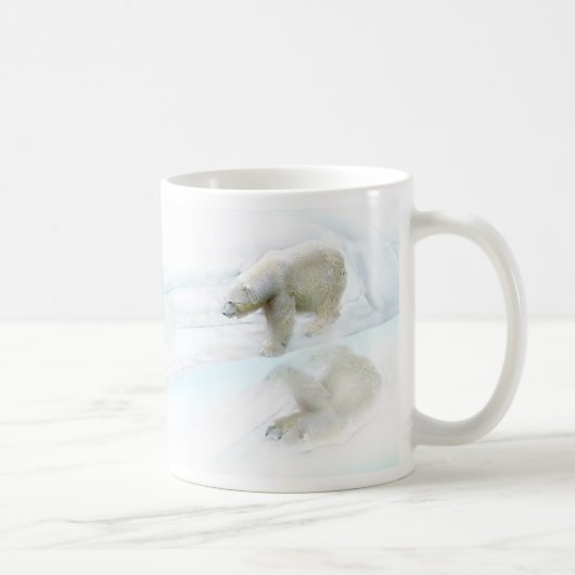 ホッキョクグマは自由に歩く コーヒーマグカップ (右)