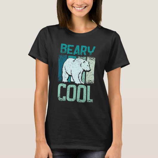 ホッキョクグマは超クール Tシャツ (正面)