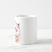 ホッキョクグマよくはしゃぐ愛らしいおもしろいカラフル動物 コーヒーマグカップ (中央)