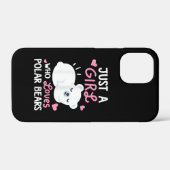 ホッキョクグマを愛する女の子だけの動物愛好家 Case-Mate iPhoneケース (裏面 (横))