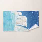 ホッキョクグマイラストレーション バスタオルセット (ハンドタオル)