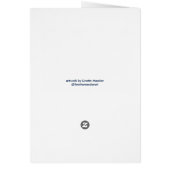 ホッキョクグマサンキューカード5 x 7 (裏面)