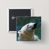 ホッキョクグマスマイル 缶バッジ (正面&裏面)