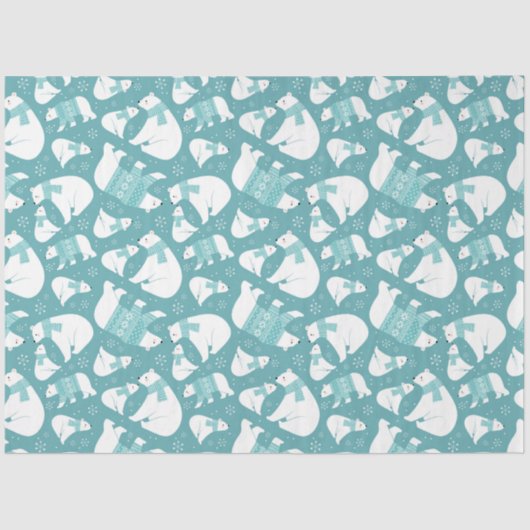 ホッキョクグマティッシュペーパー 薄葉紙 (正面)