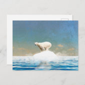 ホッキョクグマデコール |ホームオフィスのアート 案内ポストカード (正面/裏面)