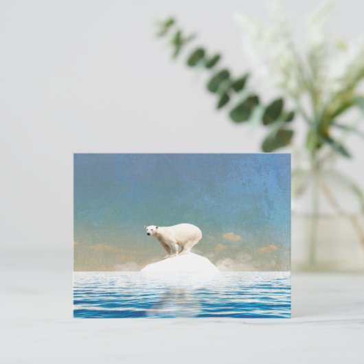 ホッキョクグマデコール |ホームオフィスのアート 案内ポストカード (スタンド正面)