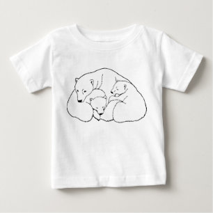 ホッキョクグマベビーシャツホッキョクベクスティー ベビーTシャツ