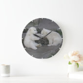 ホッキョクグマベビー ラージ壁時計 (ホーム)