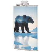 ホッキョクグマ二重被曝自然アウトドア フラスク (左)