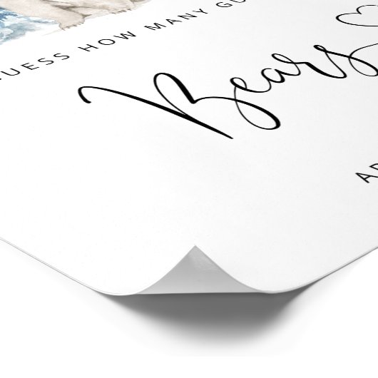 ホッキョクグマ何人のグミクグマを推測 ポスター (角)