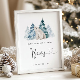 ホッキョクグマ何人のグミクグマを推測 ポスター