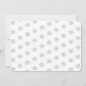 ホッキョクグマ冬のオネダーランドピンク1歳の誕生日 招待状 (裏面)