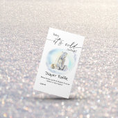 ホッキョクグマ冬の赤ちゃんシャワー冷たい屋外ゲーム エンクロージャーカード