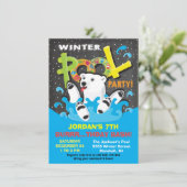 ホッキョクグマ冬プールパーティープランジ 招待状 (スタンド正面)