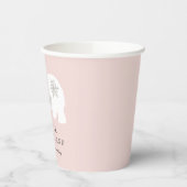 ホッキョクグマ冬ワンダーランドピンク1歳の誕生日 紙コップ (左)