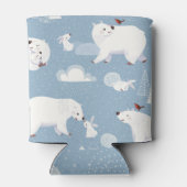 ホッキョクグマ冬ヴィンテージ 缶クーラー (裏面)