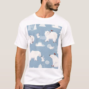 ホッキョクグマ冬ヴィンテージ Tシャツ
