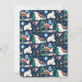 ホッキョクグマ冬Bearly待ち赤ちゃんシャワー 招待状 (裏面)