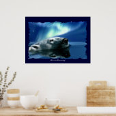 ホッキョクグマ北極野生動物アートポスター ポスター (キッチン)