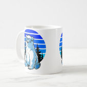 ホッキョクグマ好きのためのクールサングラス ポロ コーヒーマグカップ (正面左)