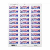 ホッキョクグマ差出人住所ラベル ラベル (フルシート)