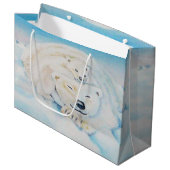 ホッキョクグマ抱き枕 ラージペーパーバッグ (正面アングル)