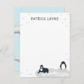 ホッキョクグマ文房具 ノートカード (正面/裏面)