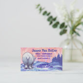 ホッキョクグマ文房具 名刺 (スタンド正面)