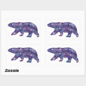 ホッキョクグマ星座ステッカー 長方形シール (シート)