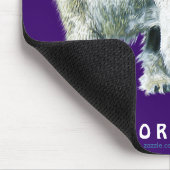 ホッキョクグマ歩く野生生物マウスパッド マウスパッド (コーナー)