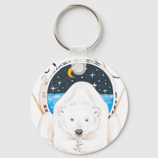 ホッキョクグマ王 キーホルダー (正面)