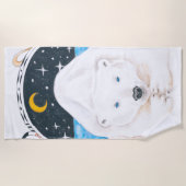 ホッキョクグマ王 ビーチタオル (正面)