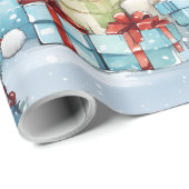 ホッキョクグマ祝のプレゼント ラッピングペーパー (ロールコーナー)