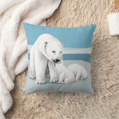 ホッキョクグマ科 クッション (ブランケット)