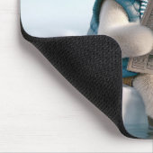 ホッキョクグマ読の新聞 マウスパッド (コーナー)