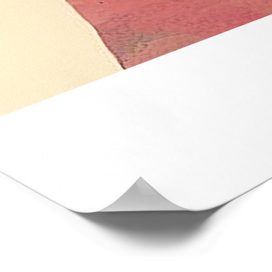 ホッキョクグマ野生の自然動物の色アール絵を描ズ ポスター (角)