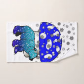 ホッキョクグマ雪の剥雪バスルームのタオルセット バスタオルセット (ハンドタオル)