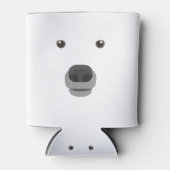 ホッキョクグマ顔の衣装カーニバルファンシーの子供。 缶クーラー (正面)