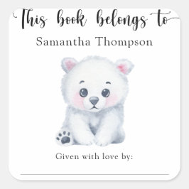 ホッキョクグマ – この本は スクエアシール