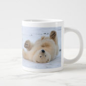 ホッキョクグマ、ウルソマリティムス転が、クブの3 ジャンボコーヒーマグカップ (右)