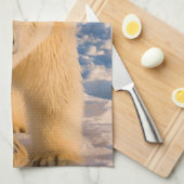 ホッキョクグマ、ウルソマリティムス、氷上のホッキグマ キッチンタオル (四つ折り)