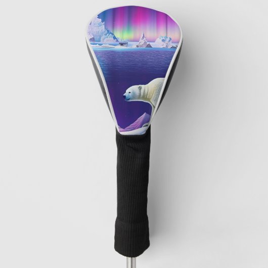 ホッキョクグマ – オンアイス ゴルフヘッドカバー (正面)